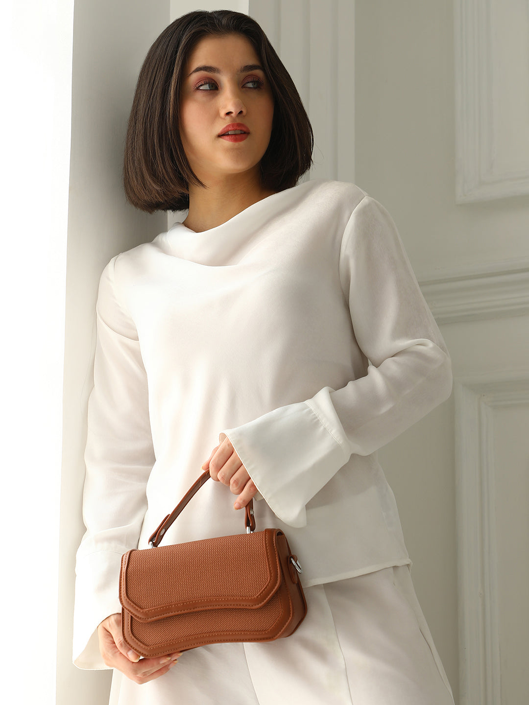 The Avenue Hand Bag - Terracotta Brown