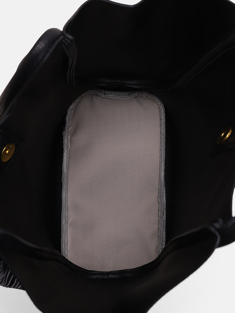 The Metrograph  Tote Bag With Pouch - Onyx Black