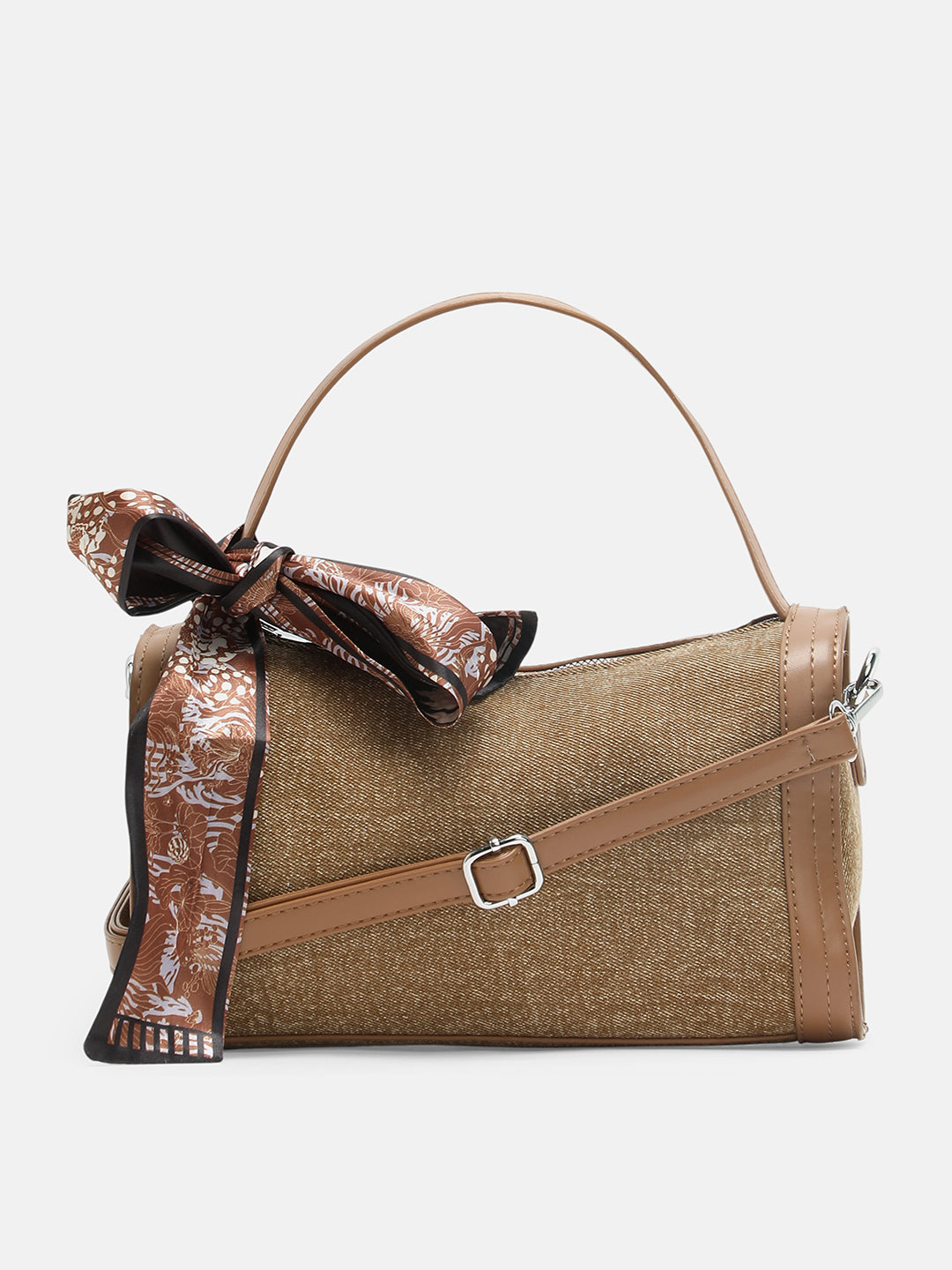 The Denim-Daze Hand Bag - Peanut Brown