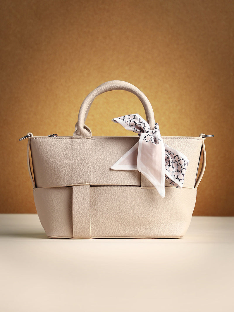 The Interweave Hand Bag - Ecru White
