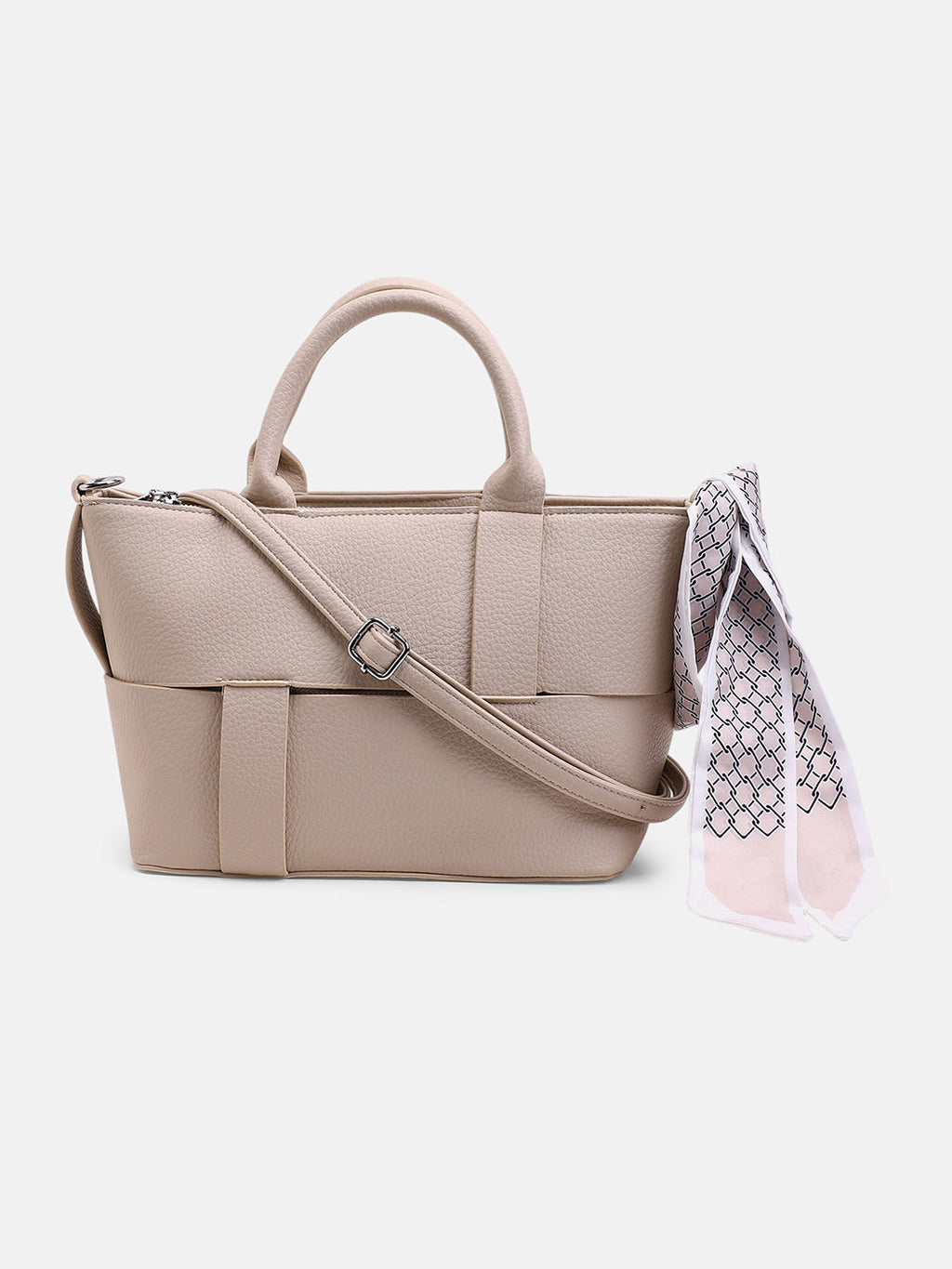 The Interweave Hand Bag - Ecru White