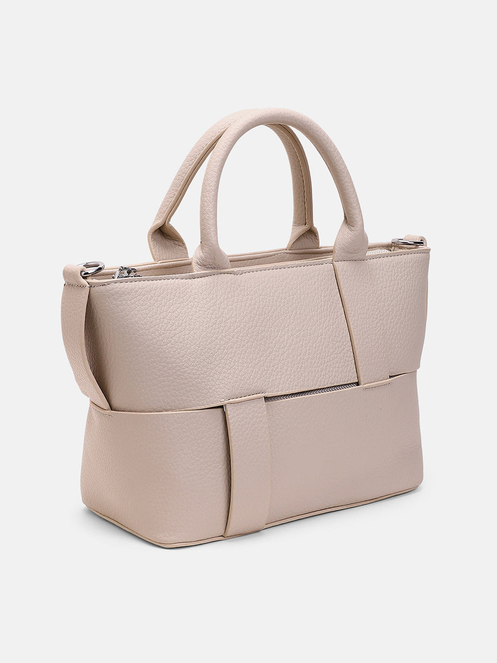 The Interweave Hand Bag - Ecru White
