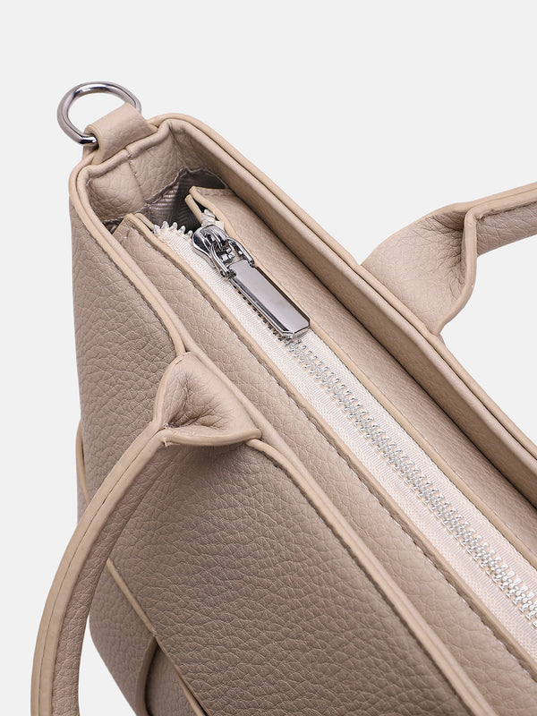 The Interweave Hand Bag - Ecru White