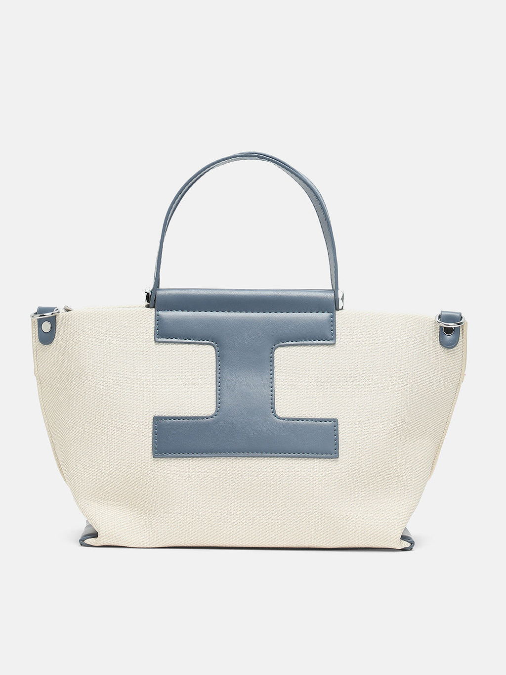 The Riviera-Daze Hand Bag - Aegean Blue & Cream White