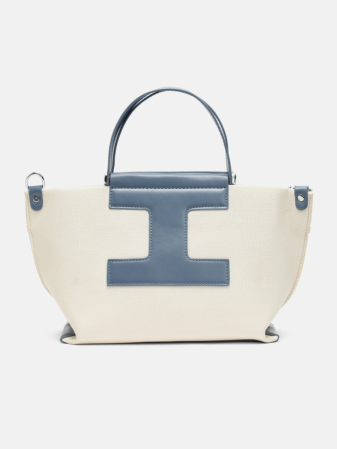The Riviera-Daze Hand Bag - Aegean Blue & Cream White