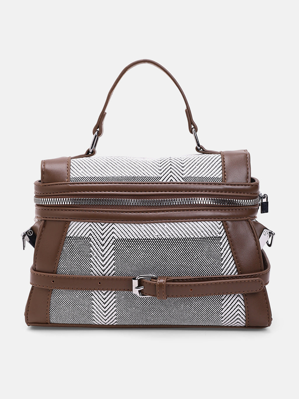 The Epistola Hand Bag - Chocolate Brown & Midnight Black