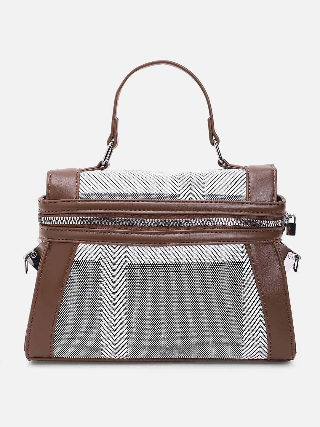 The Epistola Hand Bag - Chocolate Brown & Midnight Black