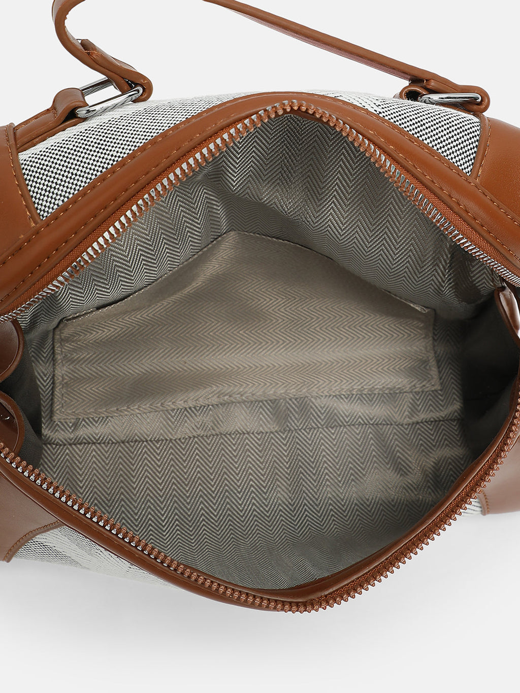 The Epistola Hand Bag - Tan Brown & Midnight Black