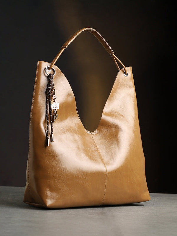 The Large Dayscape Hobo Bag With Pouch - Khaki Beige