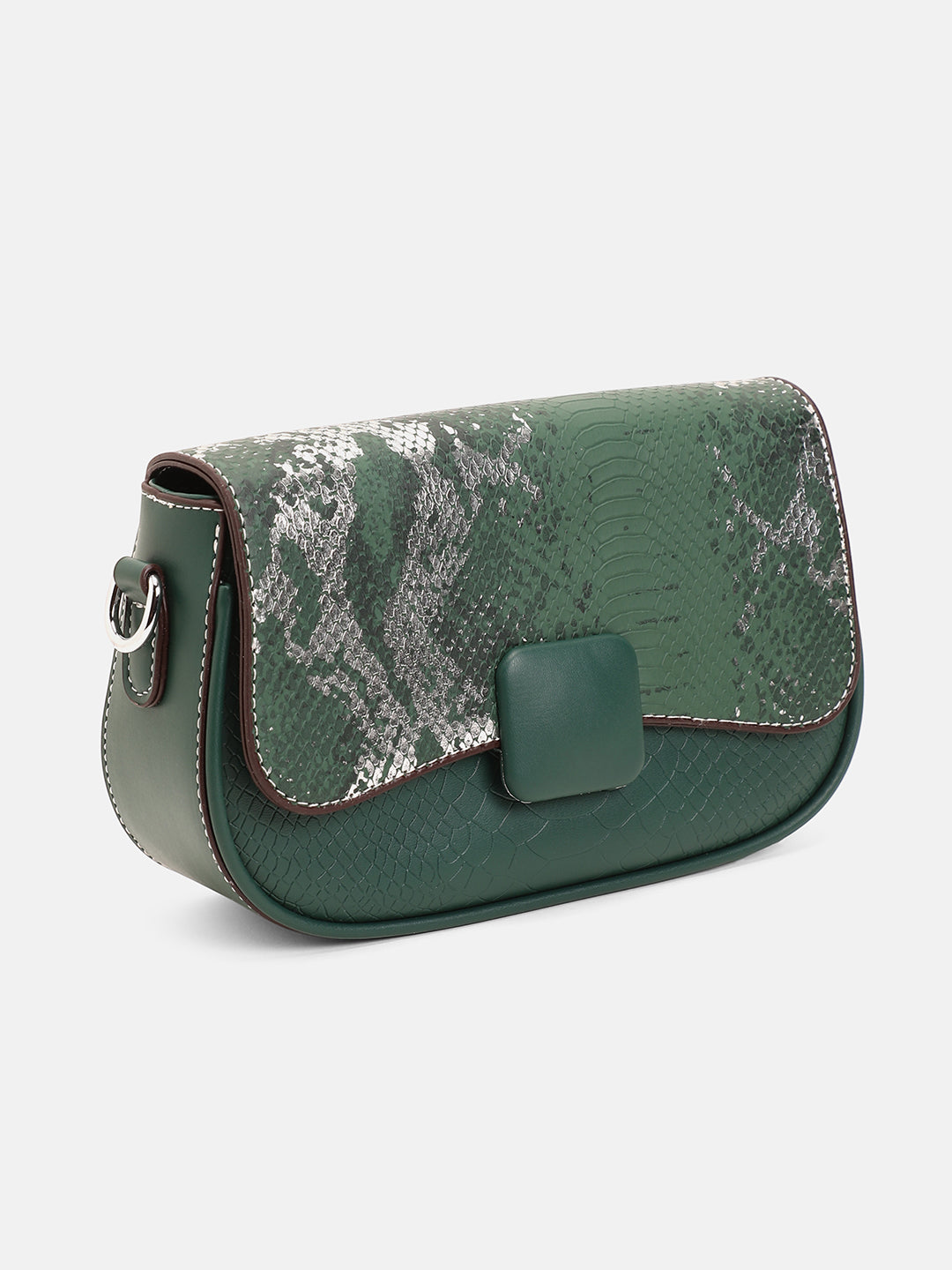 The Coilmark Curve Hand Bag - Jungle Green