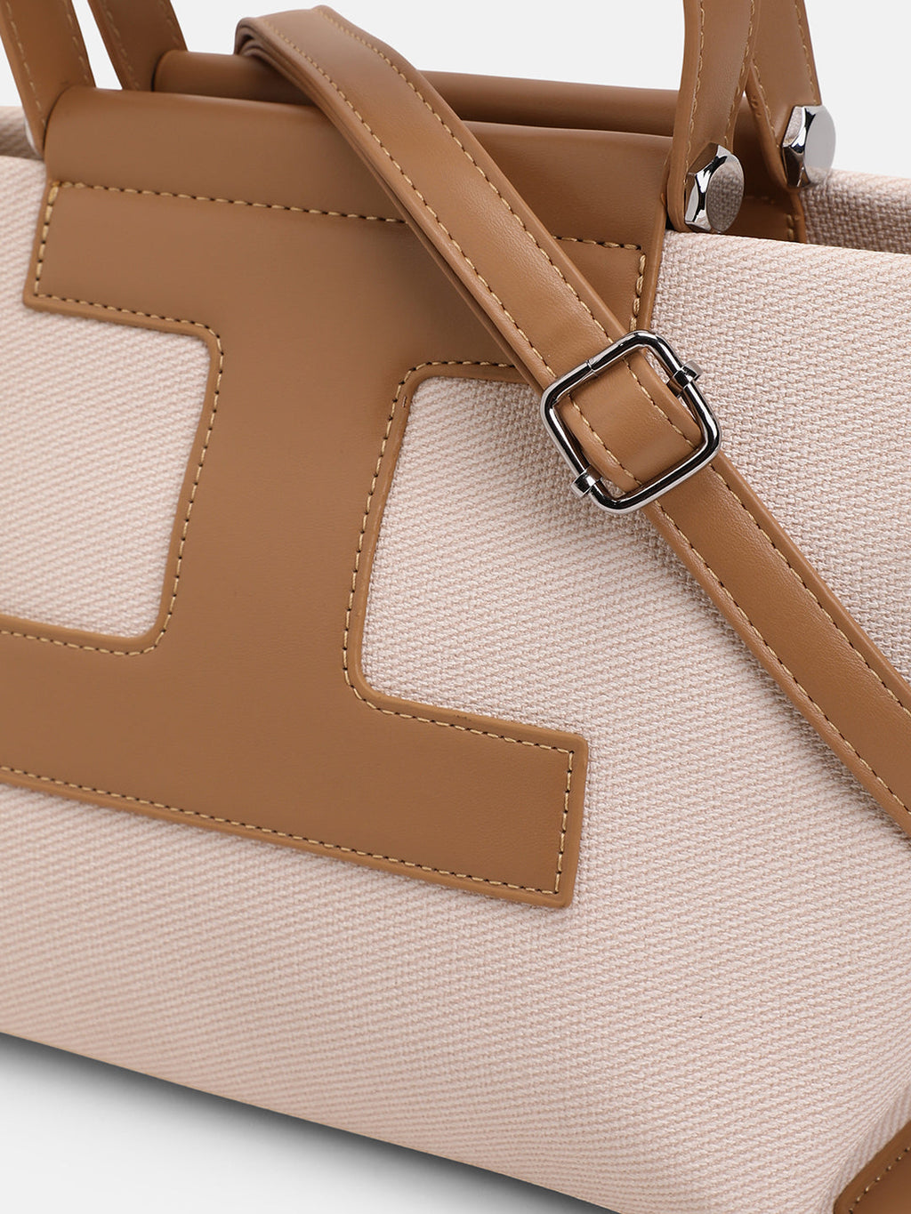 The Riviera-Daze Hand Bag - Yellow Ochre & Cream White