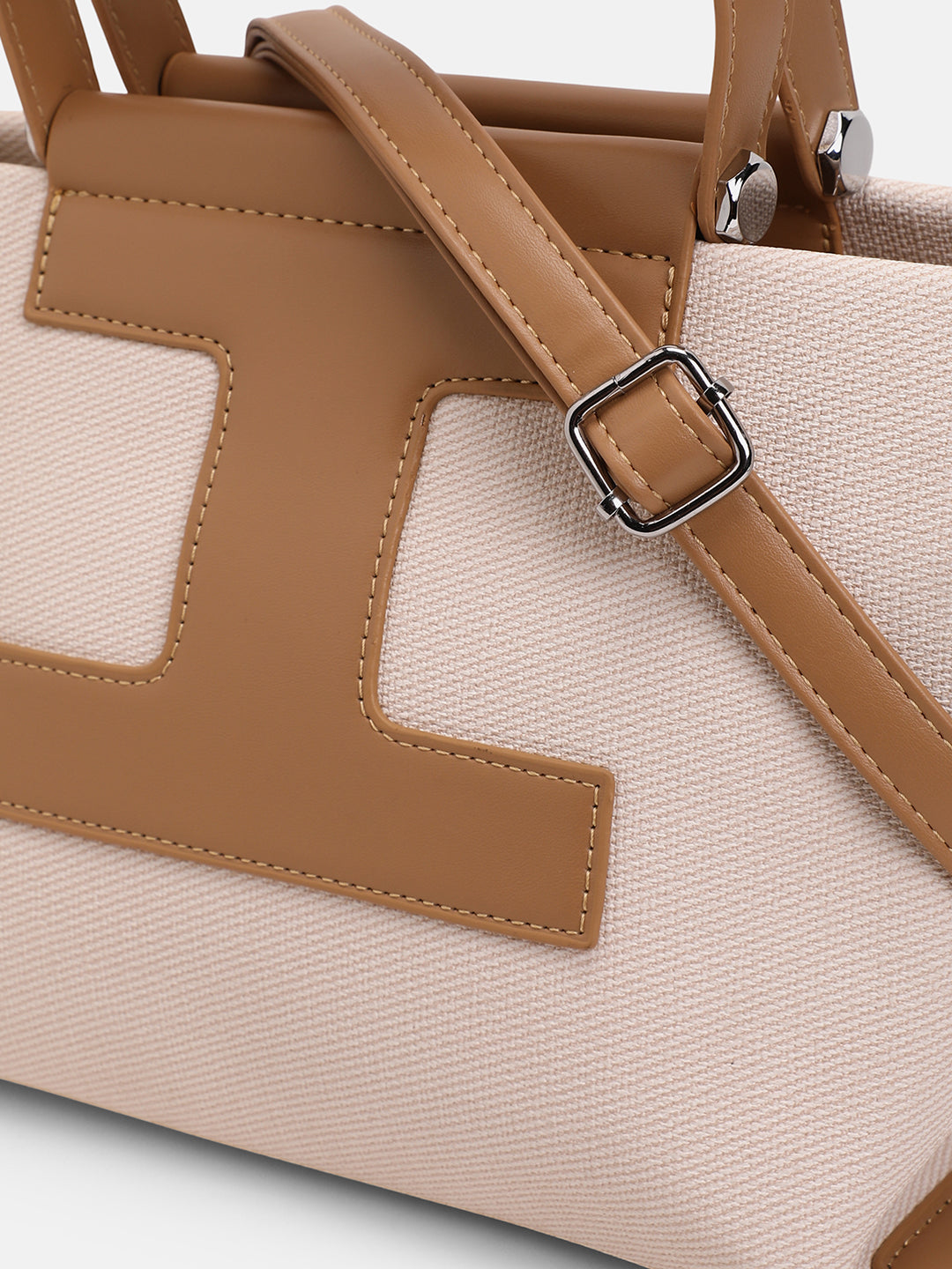 The Riviera-Daze Hand Bag - Yellow Ochre & Cream White
