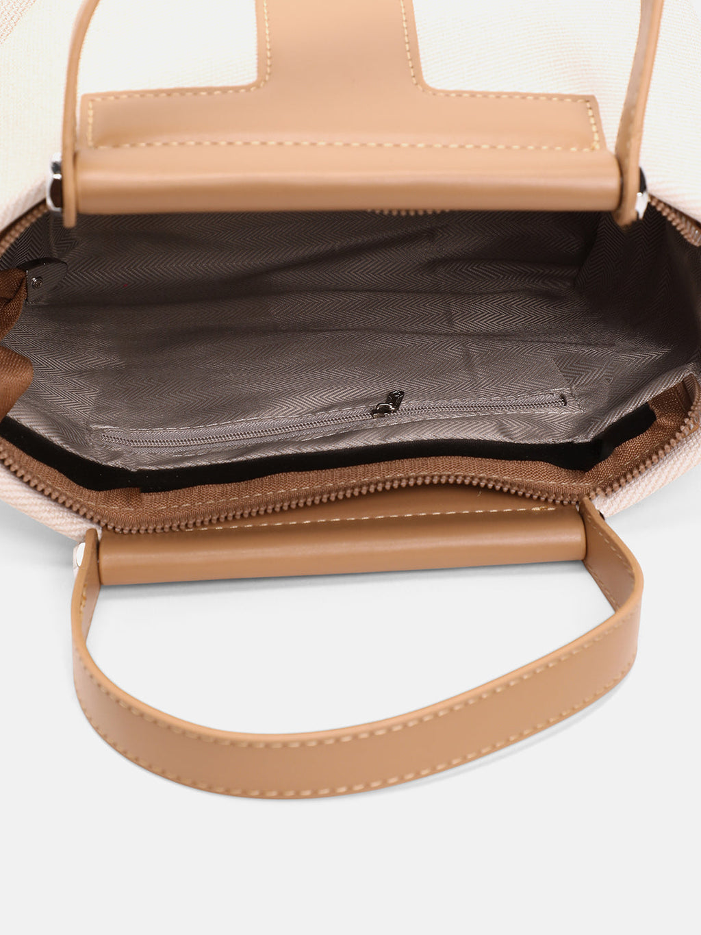 The Riviera-Daze Hand Bag - Yellow Ochre & Cream White