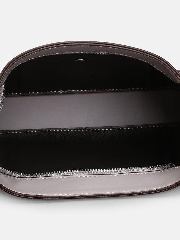 The Coilmark Asymmetric Hand Bag - Coin Grey