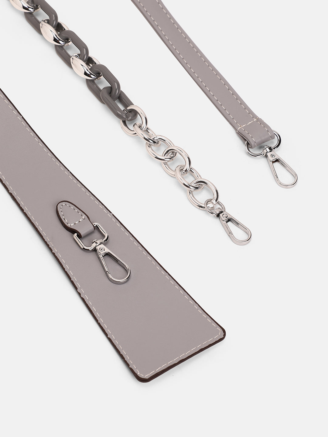 The Coilmark Asymmetric Hand Bag - Coin Grey