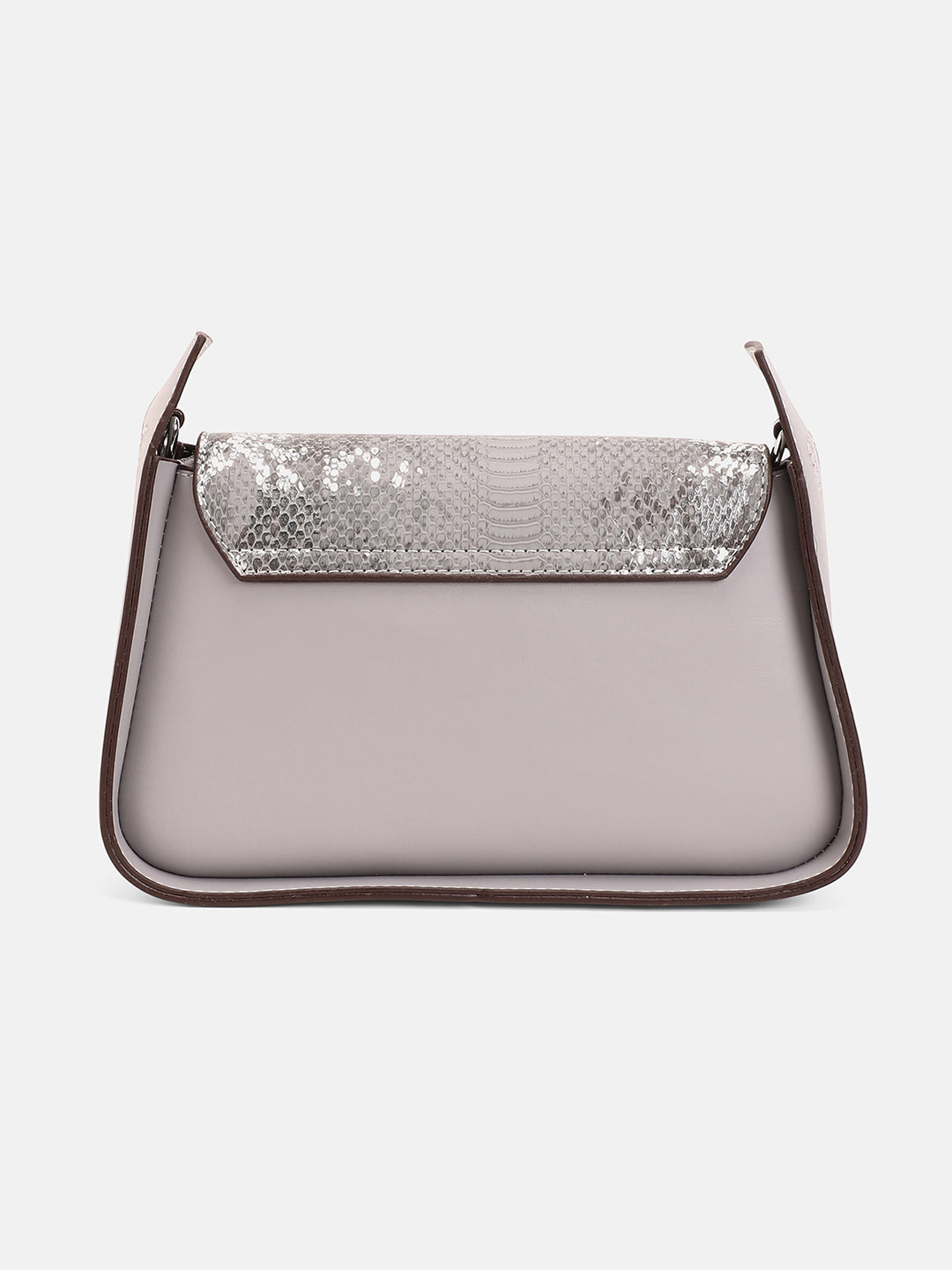 The Coilmark Asymmetric Hand Bag - Coin Grey