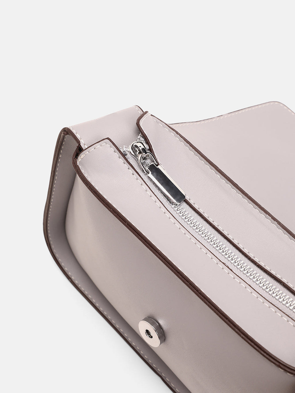 The Coilmark Asymmetric Hand Bag - Coin Grey