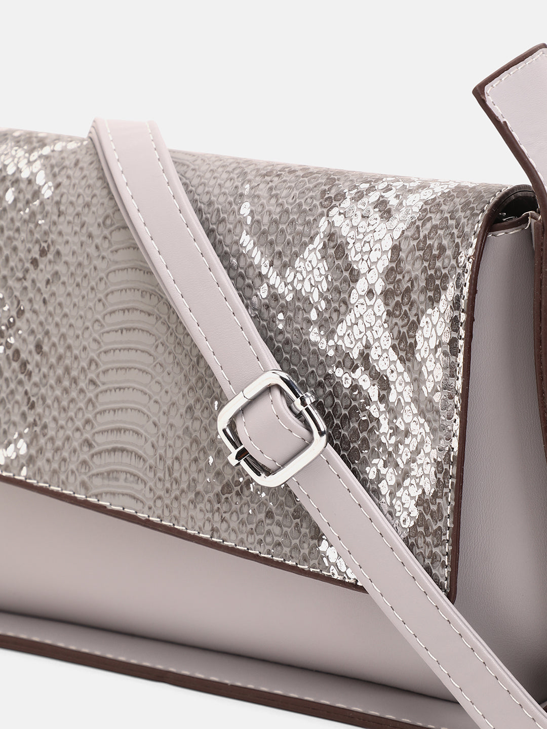 The Coilmark Asymmetric Hand Bag - Coin Grey