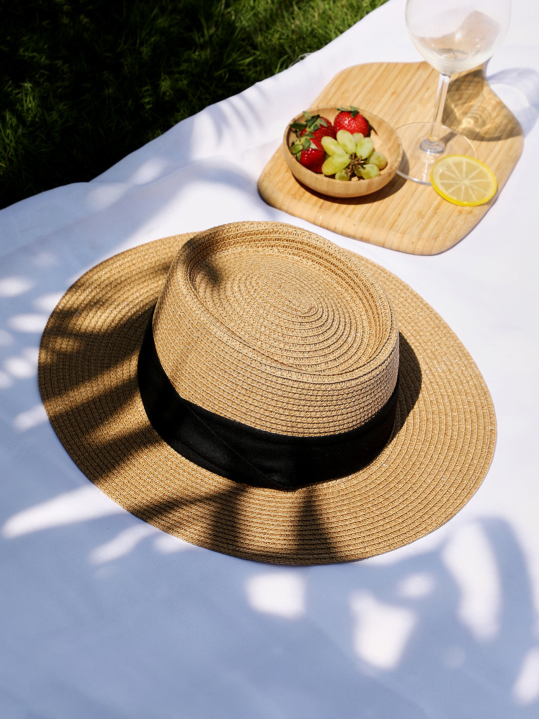 Tropez Panama Hat - Tan Brown