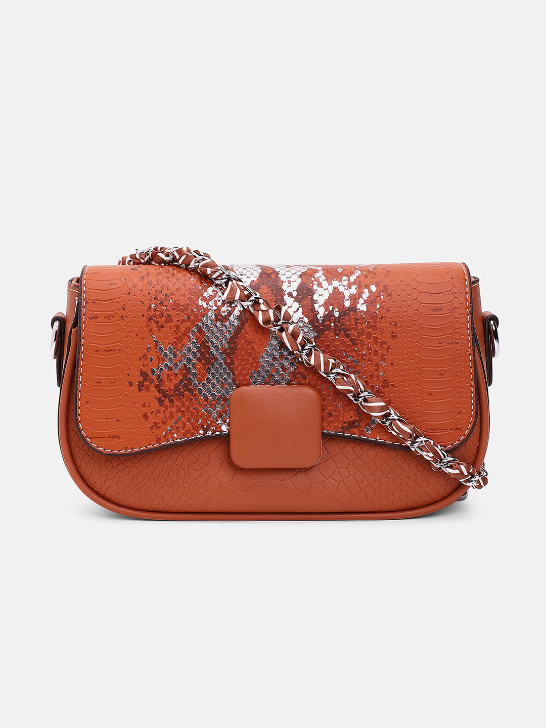 The Coilmark Curve Hand Bag - Terracotta Brown