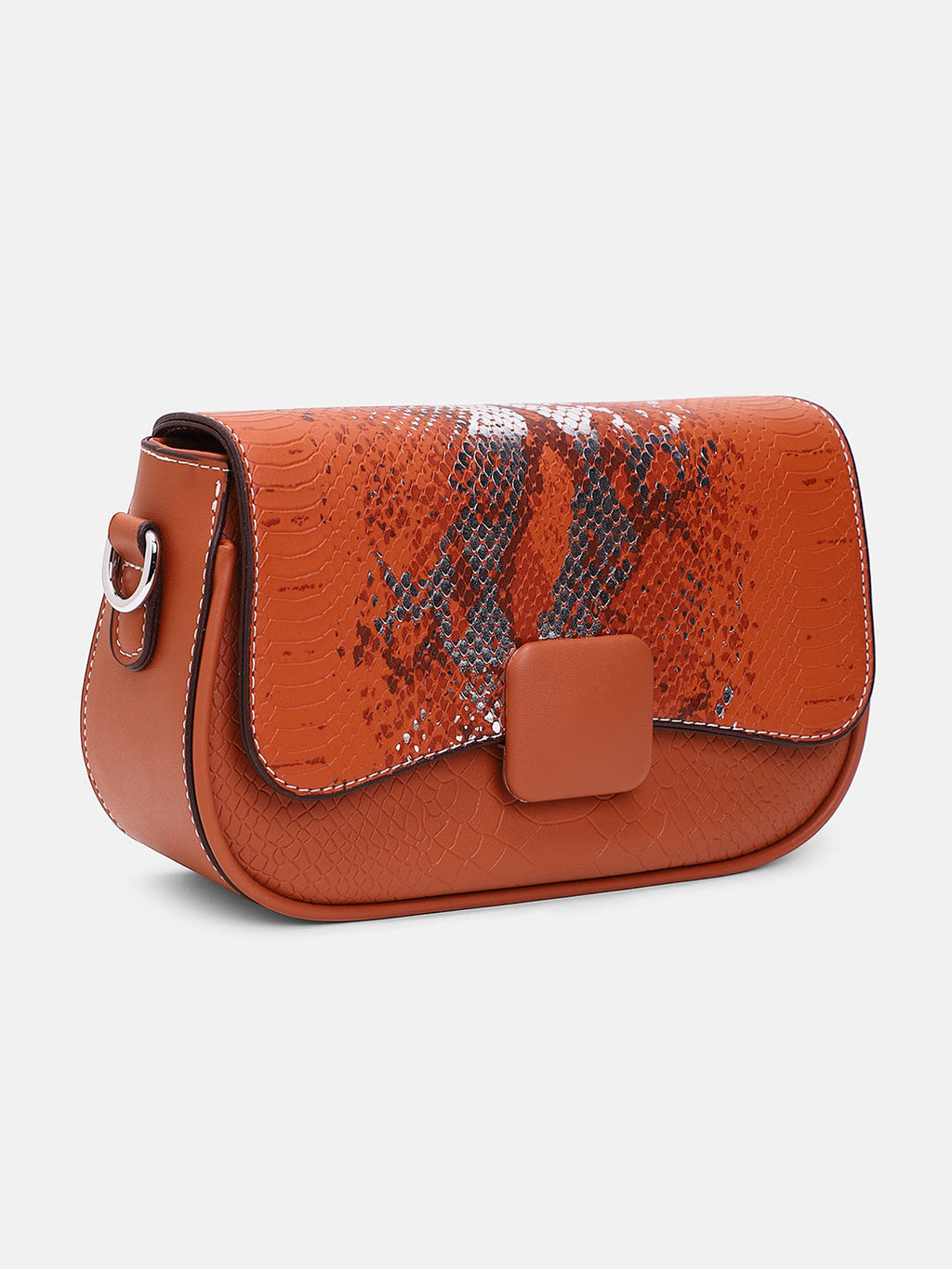 The Coilmark Curve Hand Bag - Terracotta Brown