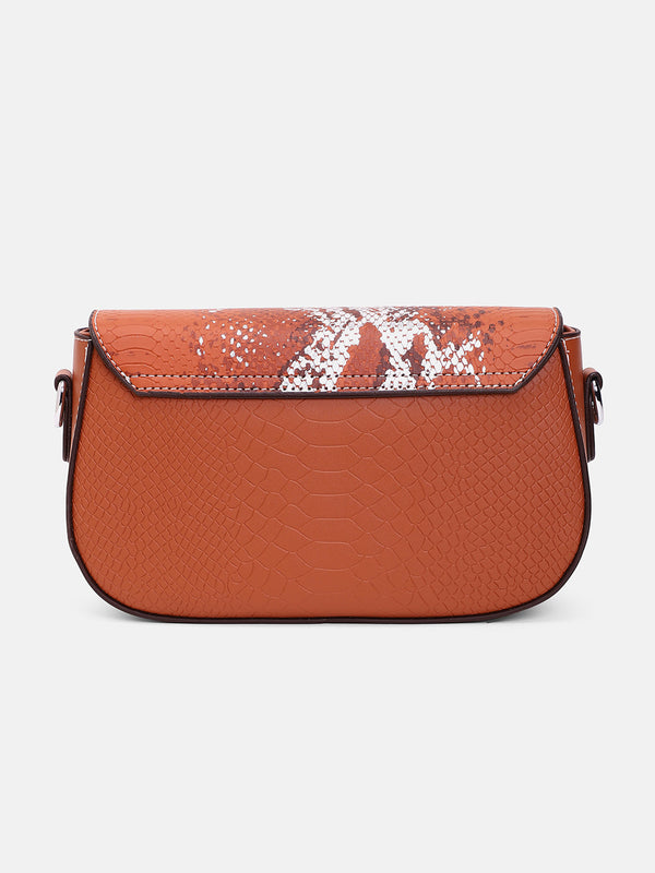 The Coilmark Curve Hand Bag - Terracotta Brown