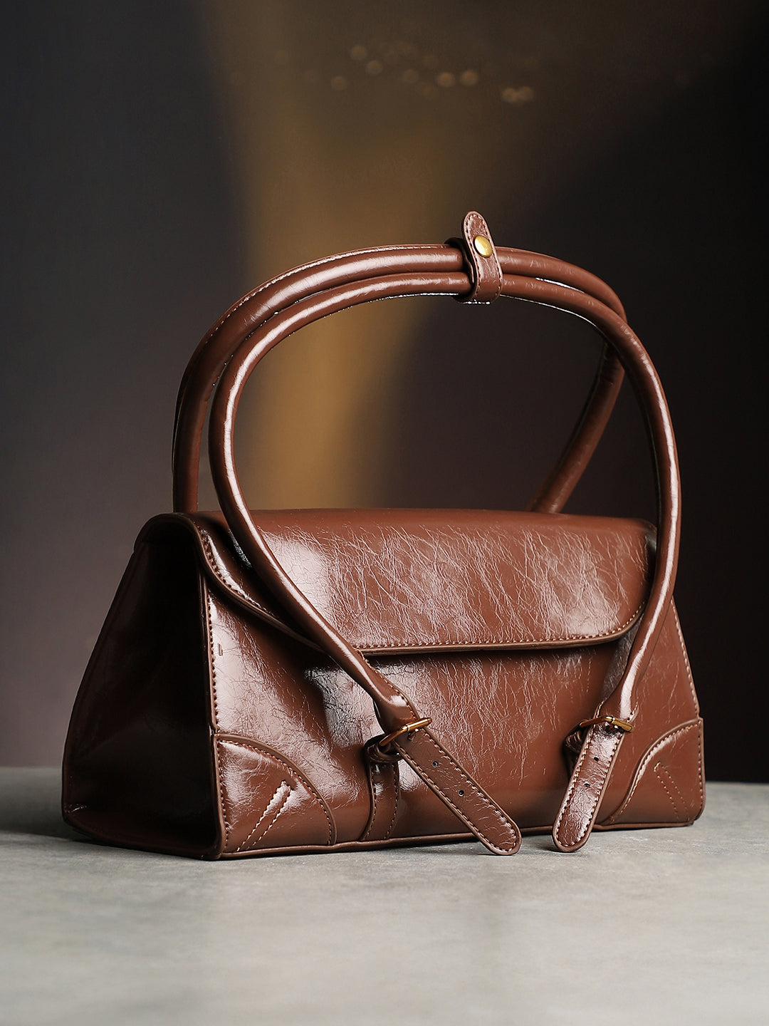 The Coreline Satchel Bag - Mocha Brown