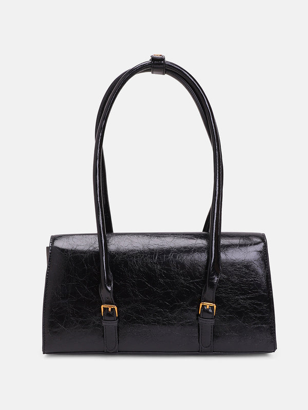 The Coreline Satchel Bag - Onyx Black