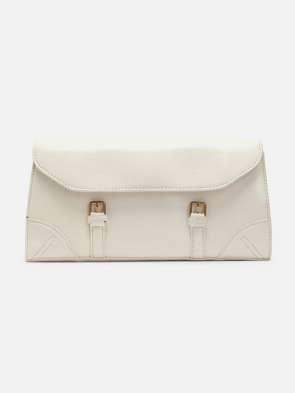 The Coreline Satchel Bag - Ecru White