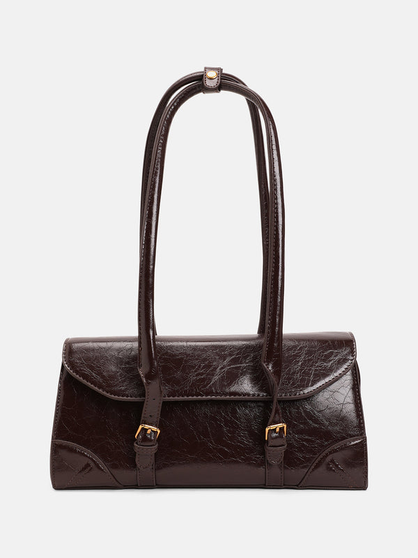 The Coreline Satchel Bag - Coffee Brown