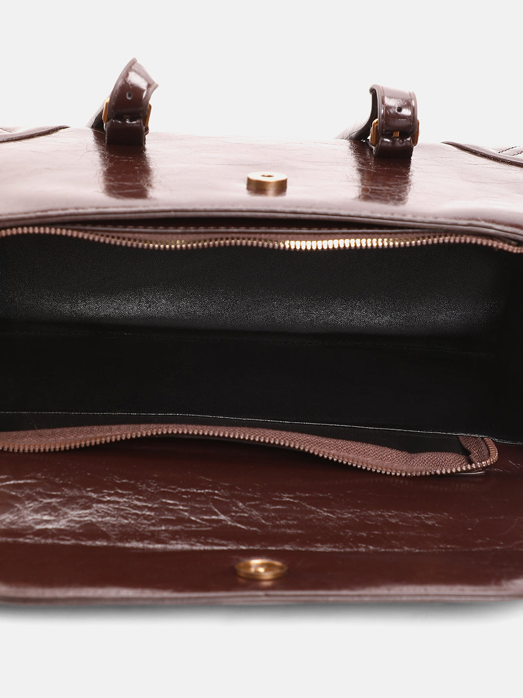 The Coreline Satchel Bag - Coffee Brown