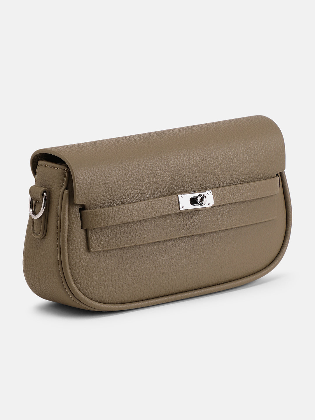 The Overlap-Curve Sling Bag - Olive Green