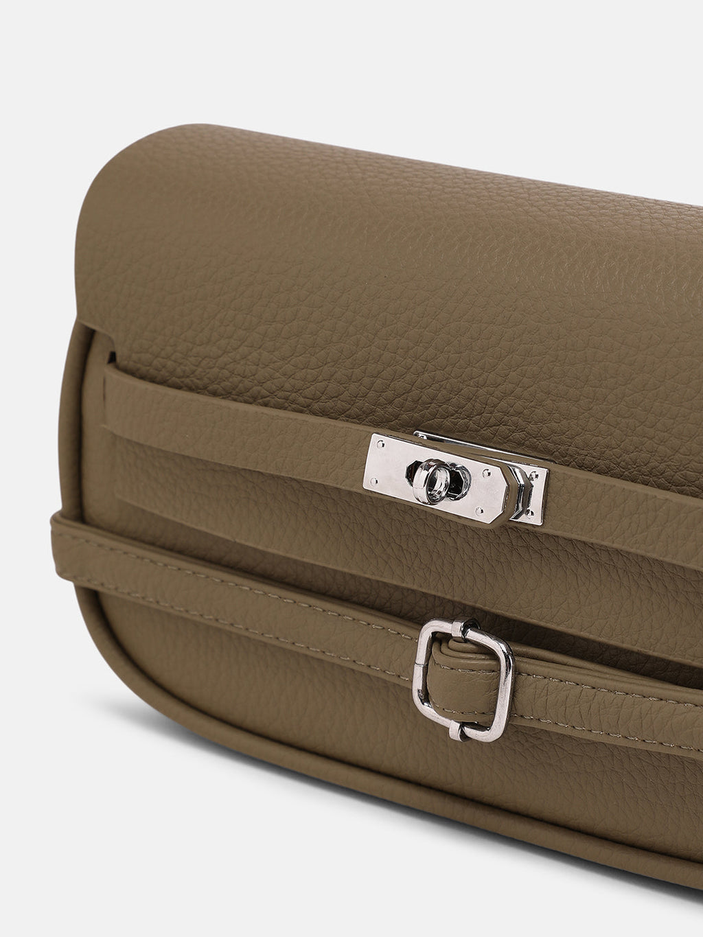 The Overlap-Curve Sling Bag - Olive Green