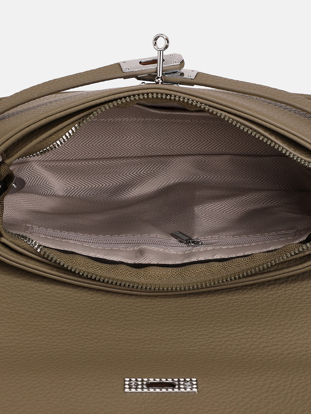 The Overlap-Curve Sling Bag - Olive Green