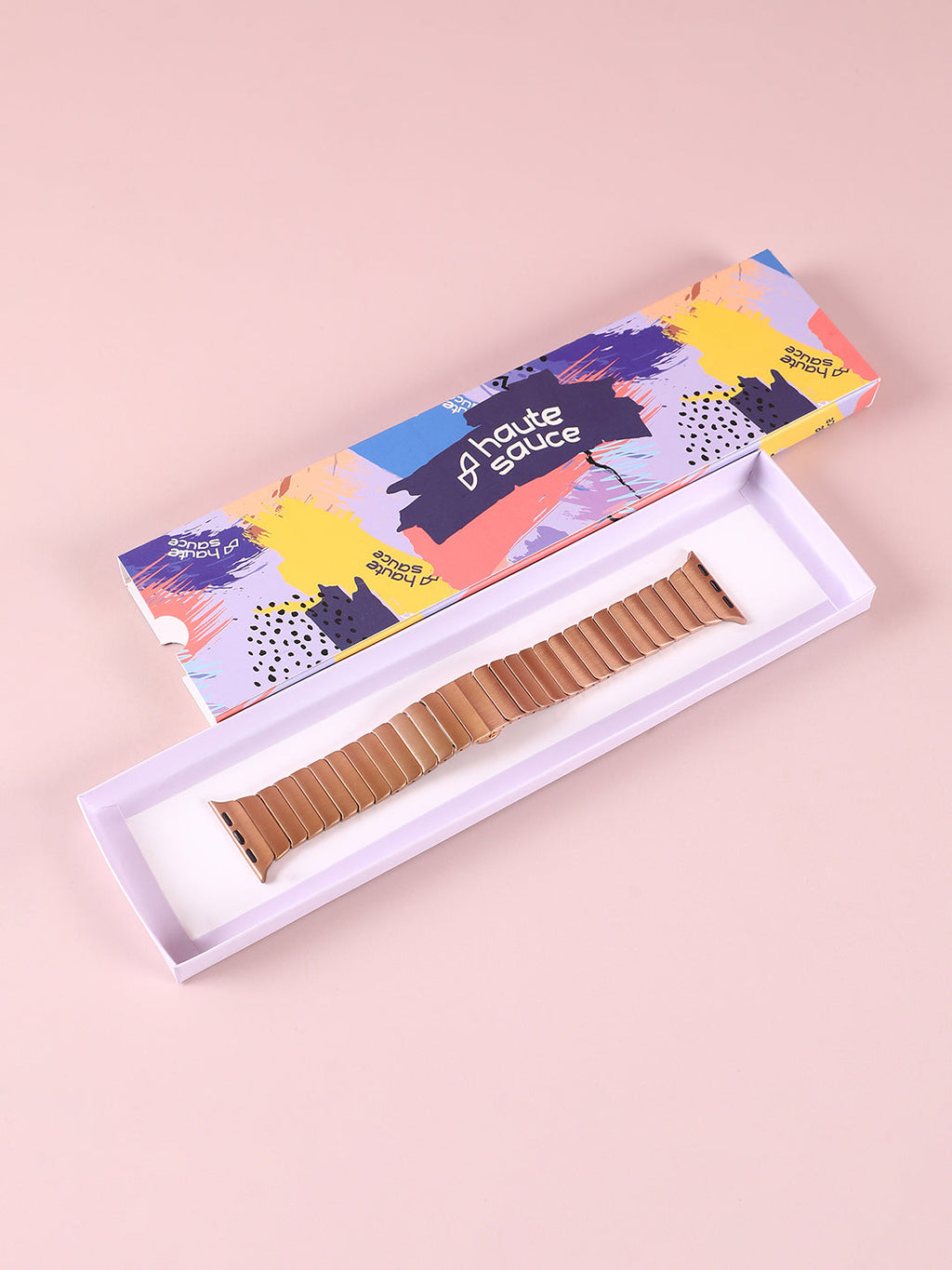 Ribbed Watch Strap - Antique Gold