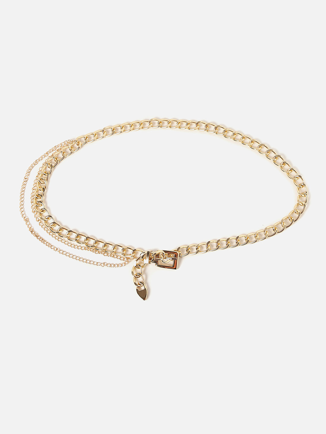 Gold Chain Solid Waist Belt