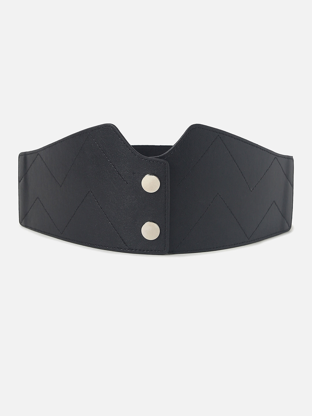 Black Solid Corset Belt