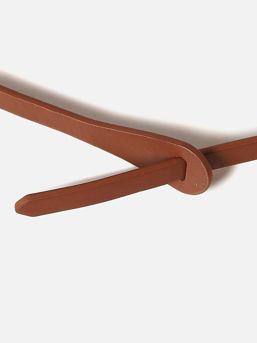 TAN BROWN SOLID TWIST BELT