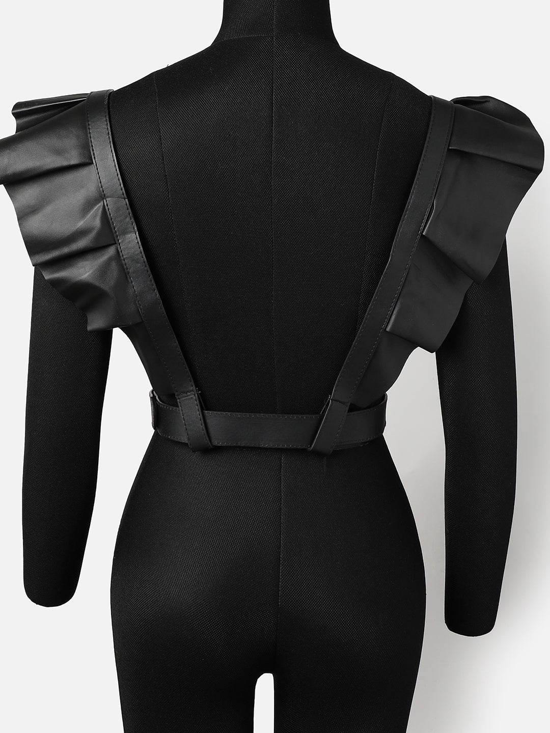 WOMEN BLACK SOLID WAIST BELT