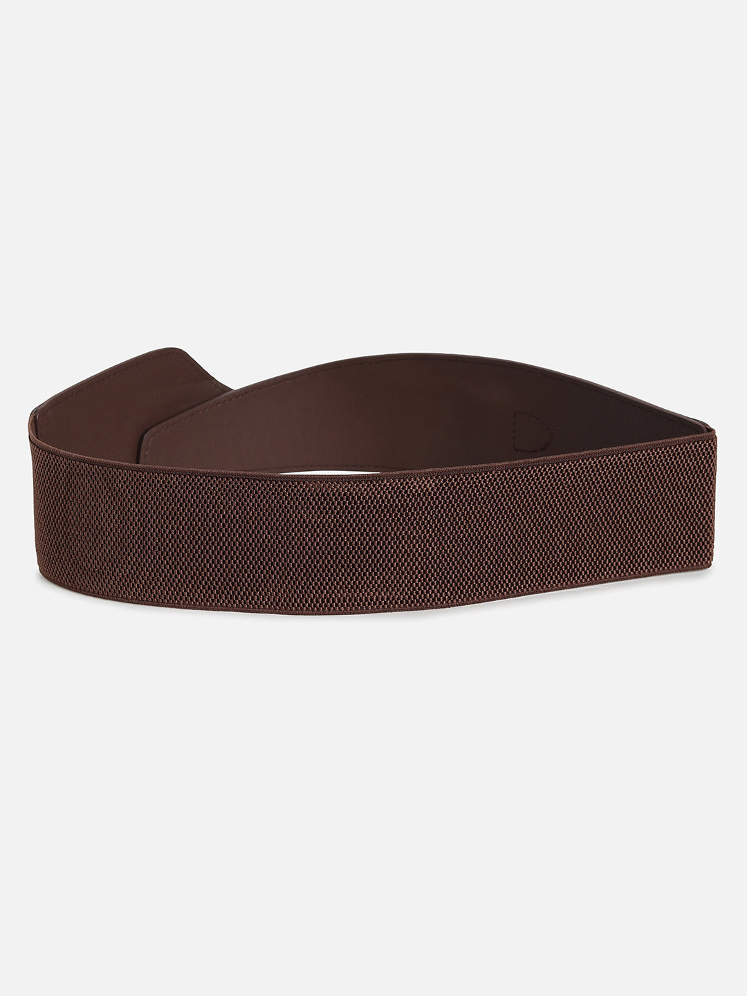Brown Solid Waist Belt