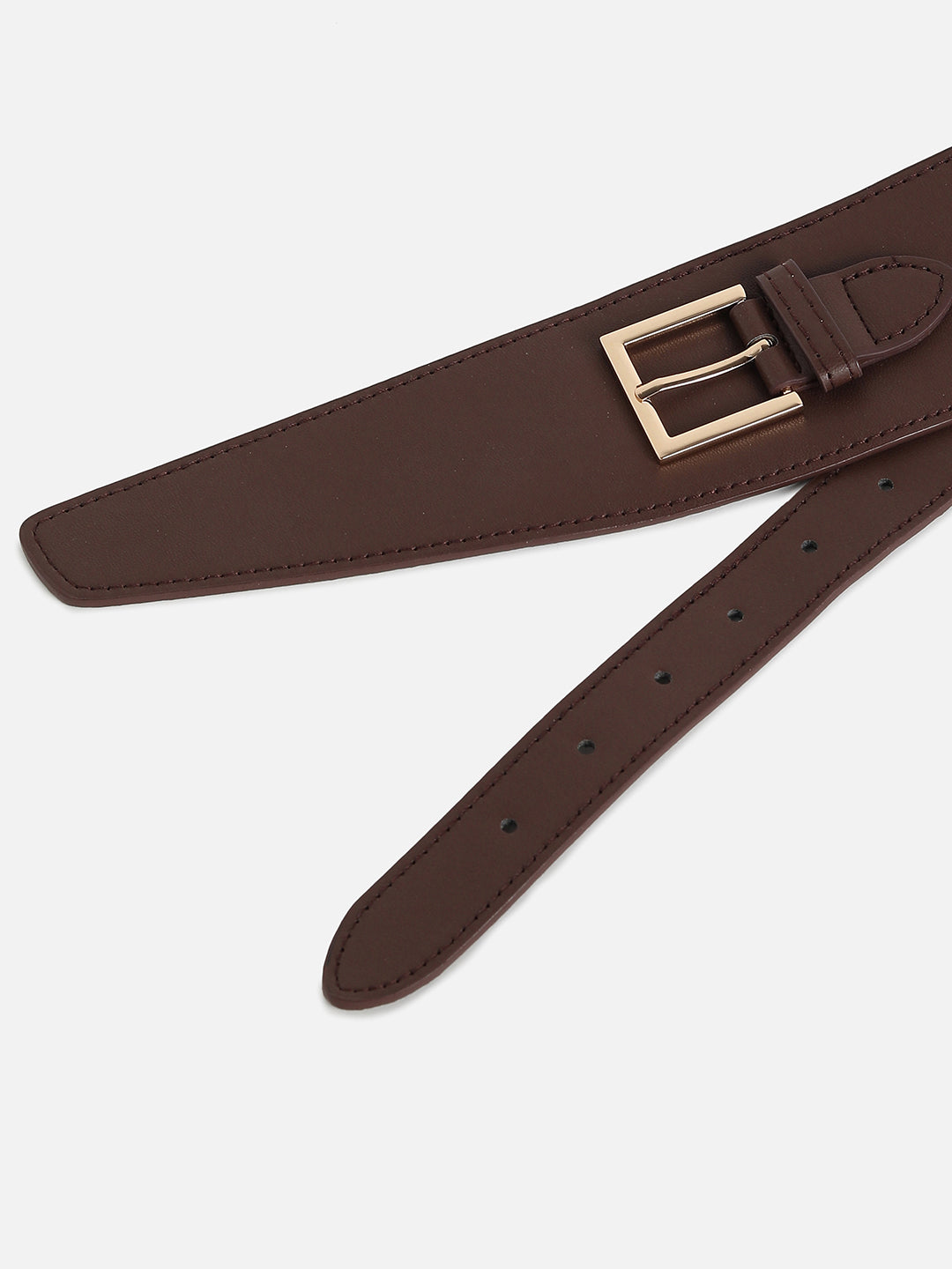 WOMEN BROWN SOLID WAIST BELT