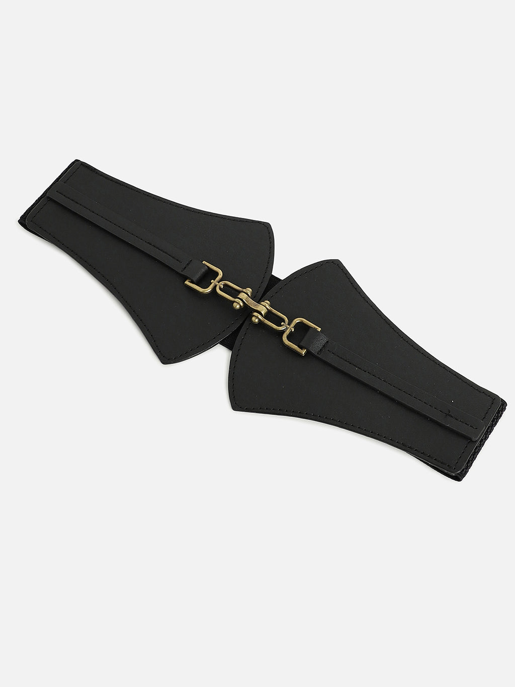 Black Solid Waist Belt