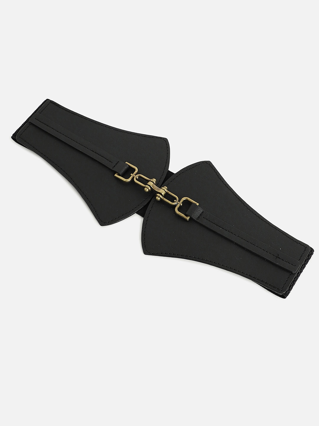 Black Solid Waist Belt