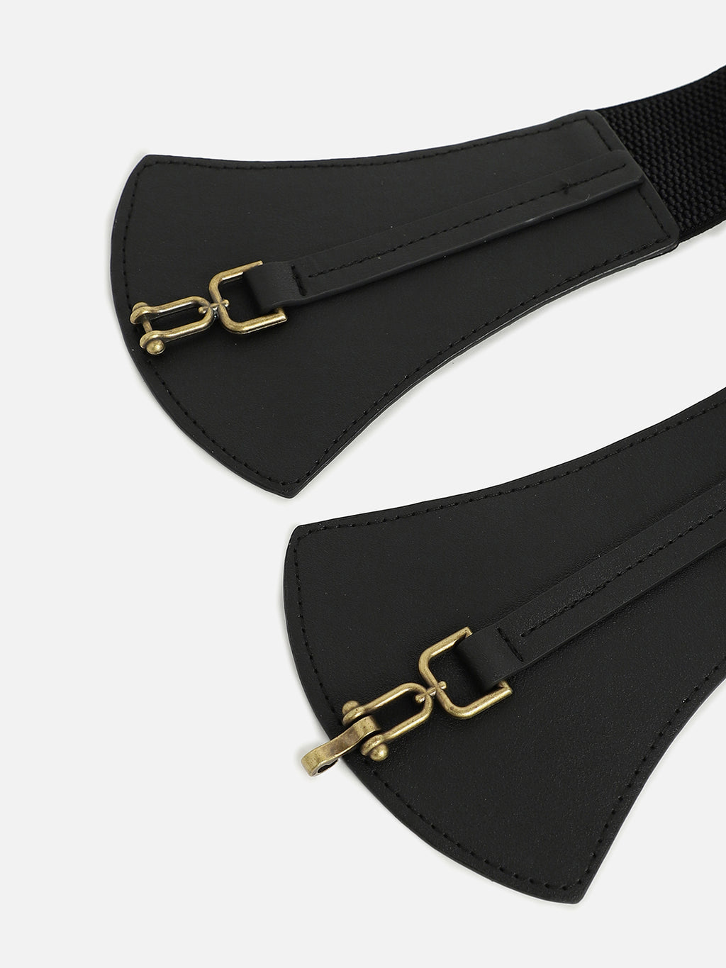 WOMEN BLACK SOLID WAIST BELT