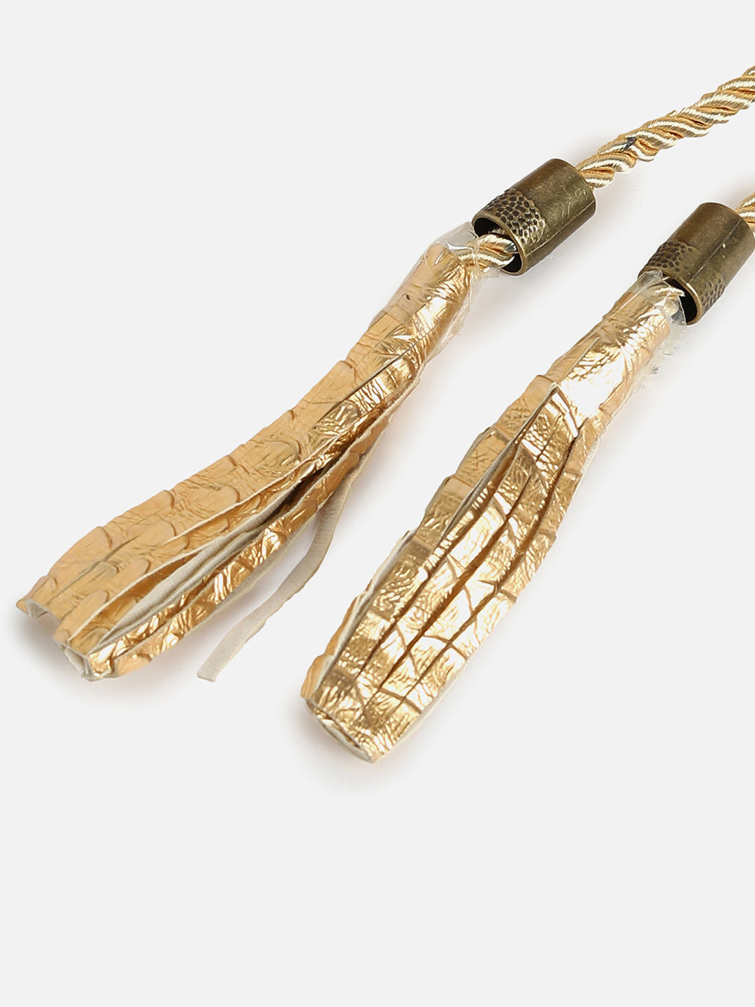 Gold Textured Waist Belt