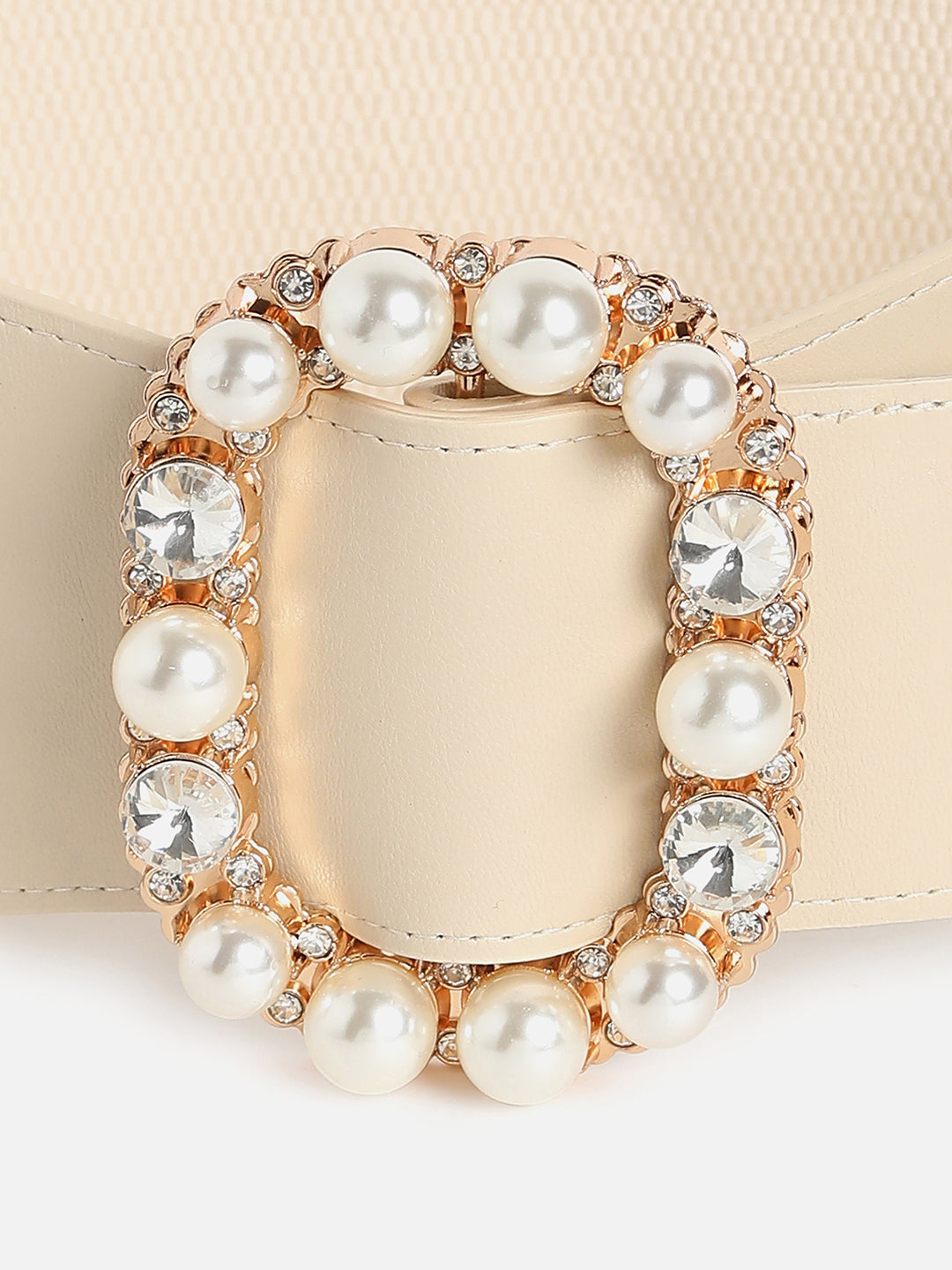 White Solid Waist Belt