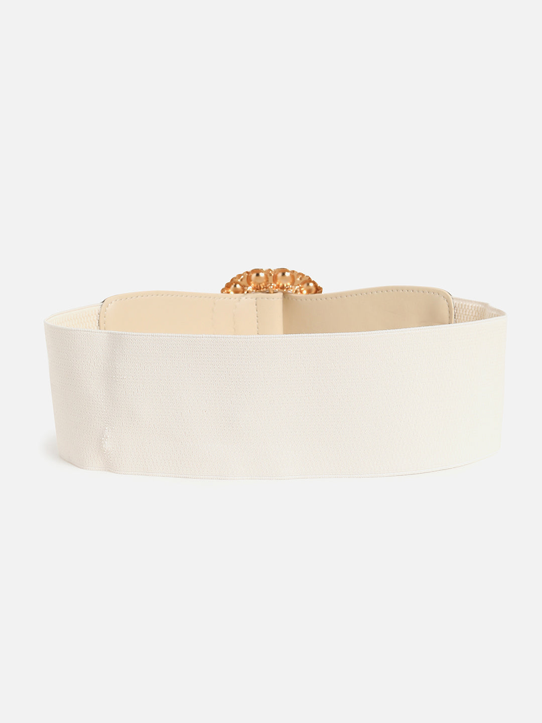 White Solid Waist Belt