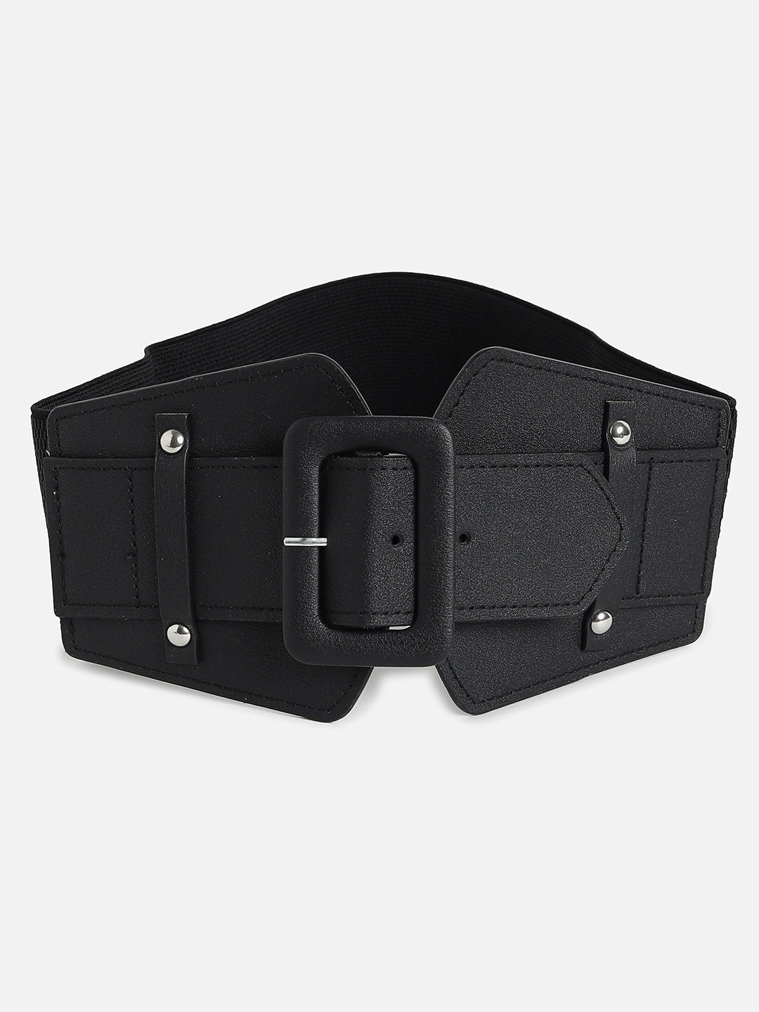 Black Solid Waist Belt
