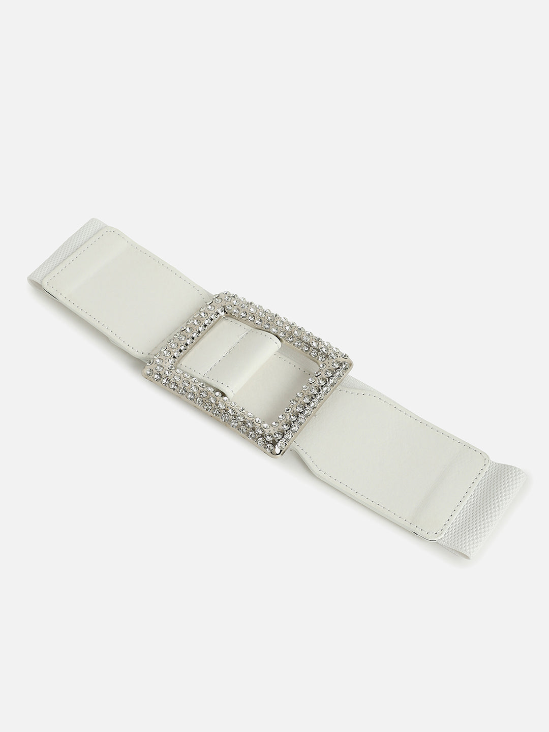 White Solid Waist Belt