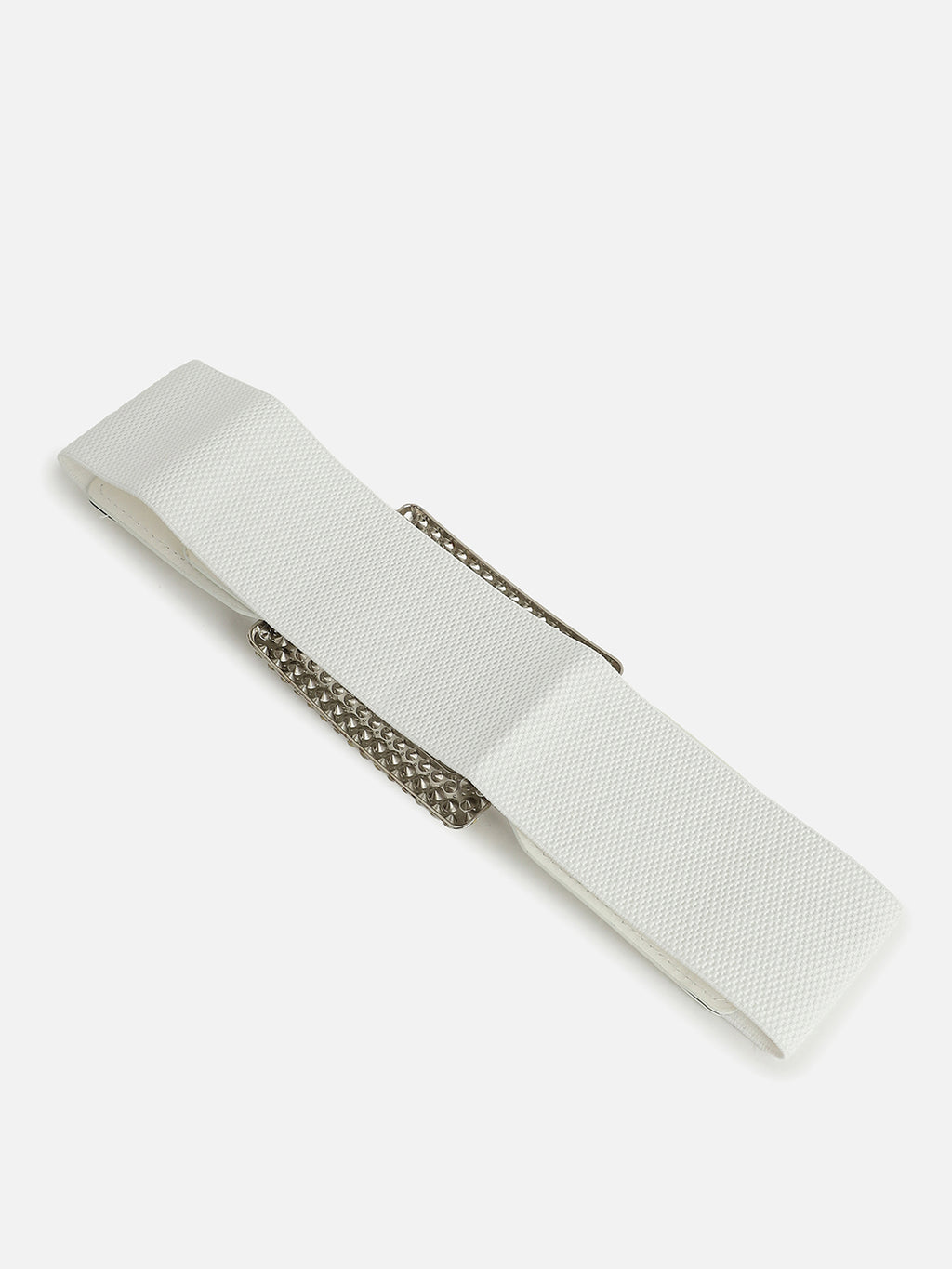 White Solid Waist Belt